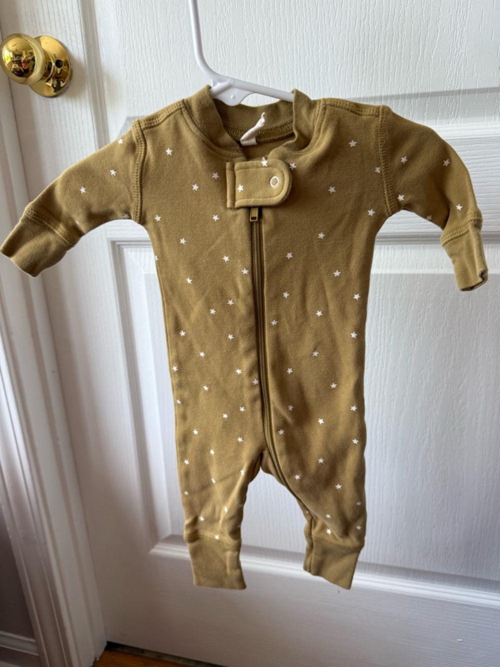 Quincy Mae Star Zip One-Piece Footie